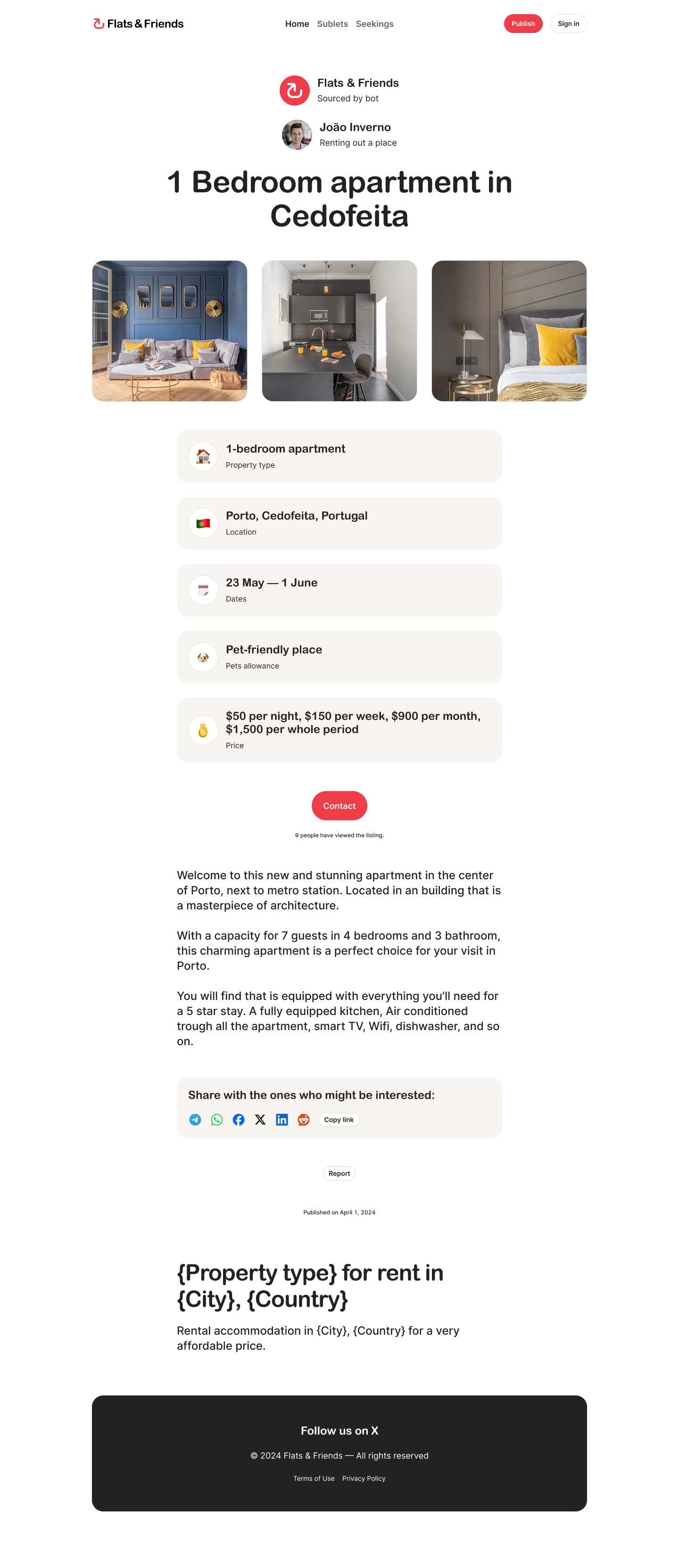 Flats & Friends Listing